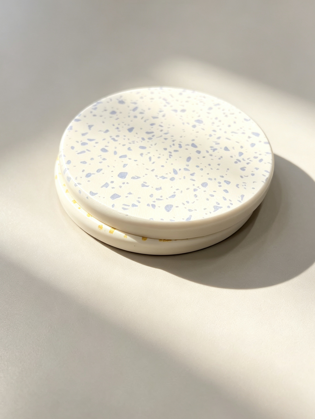 Terrazzo Pattern Diatomaceous Earth Coaster Set