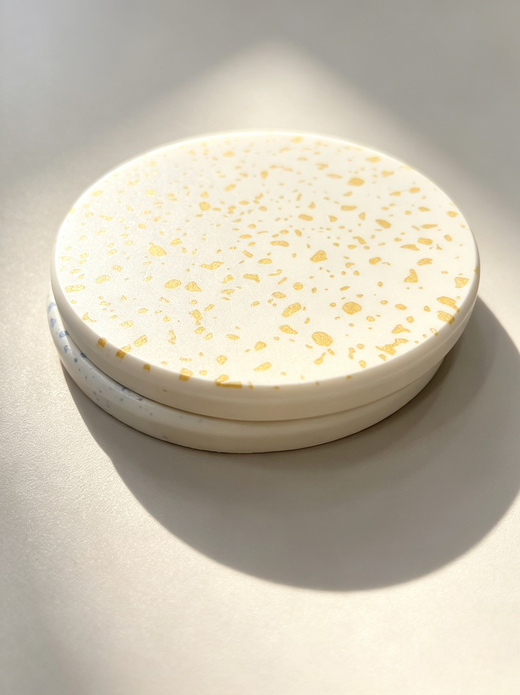 Terrazzo Pattern Diatomaceous Earth Coaster Set